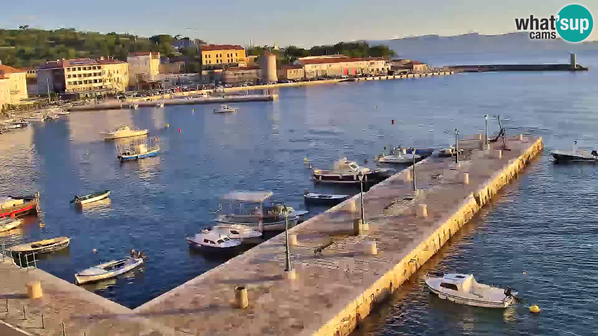 Senj camera en vivo – Vista panorámica de Senj riva