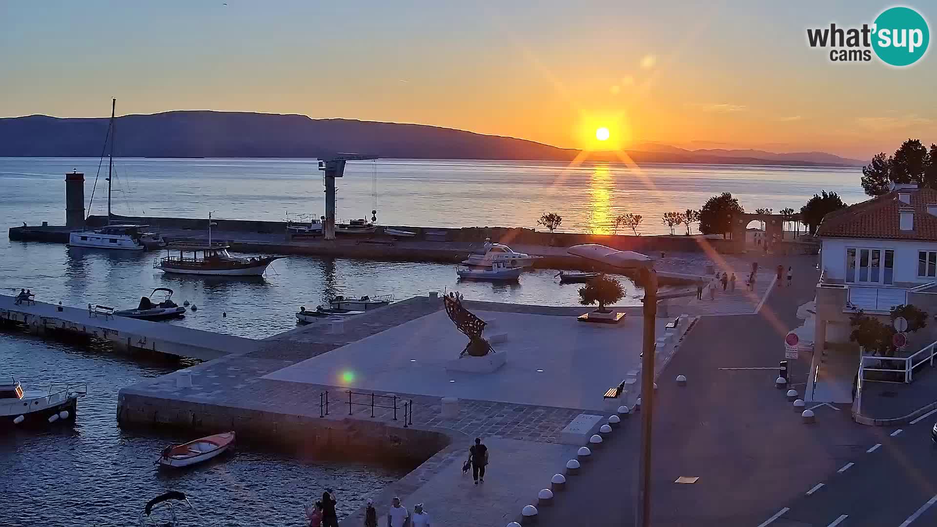Webcam Segna – Panorama dell’lungomare di Senj