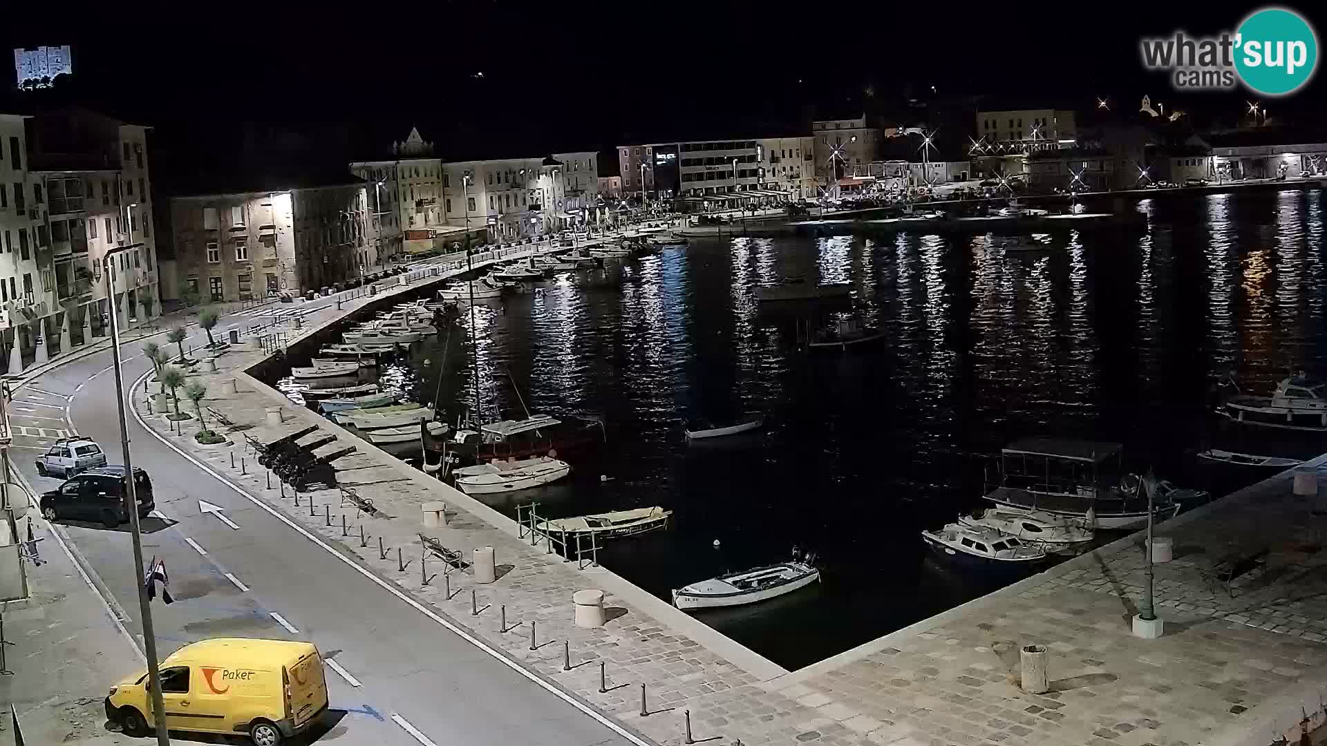 Livecam Senj – Vue panoramique de Senj riva