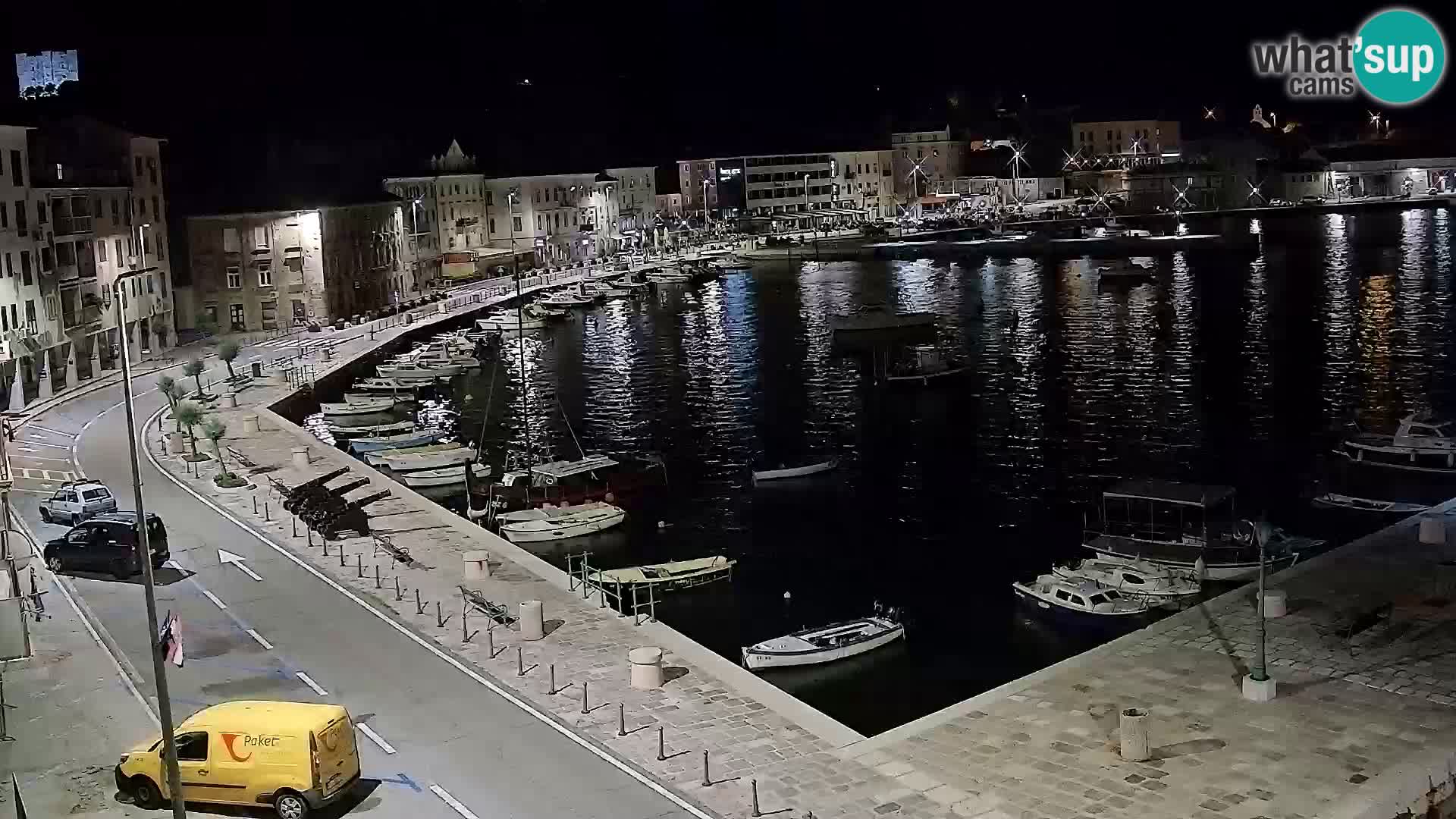 Webcam Senj – Panoramablick auf die Riva Senj