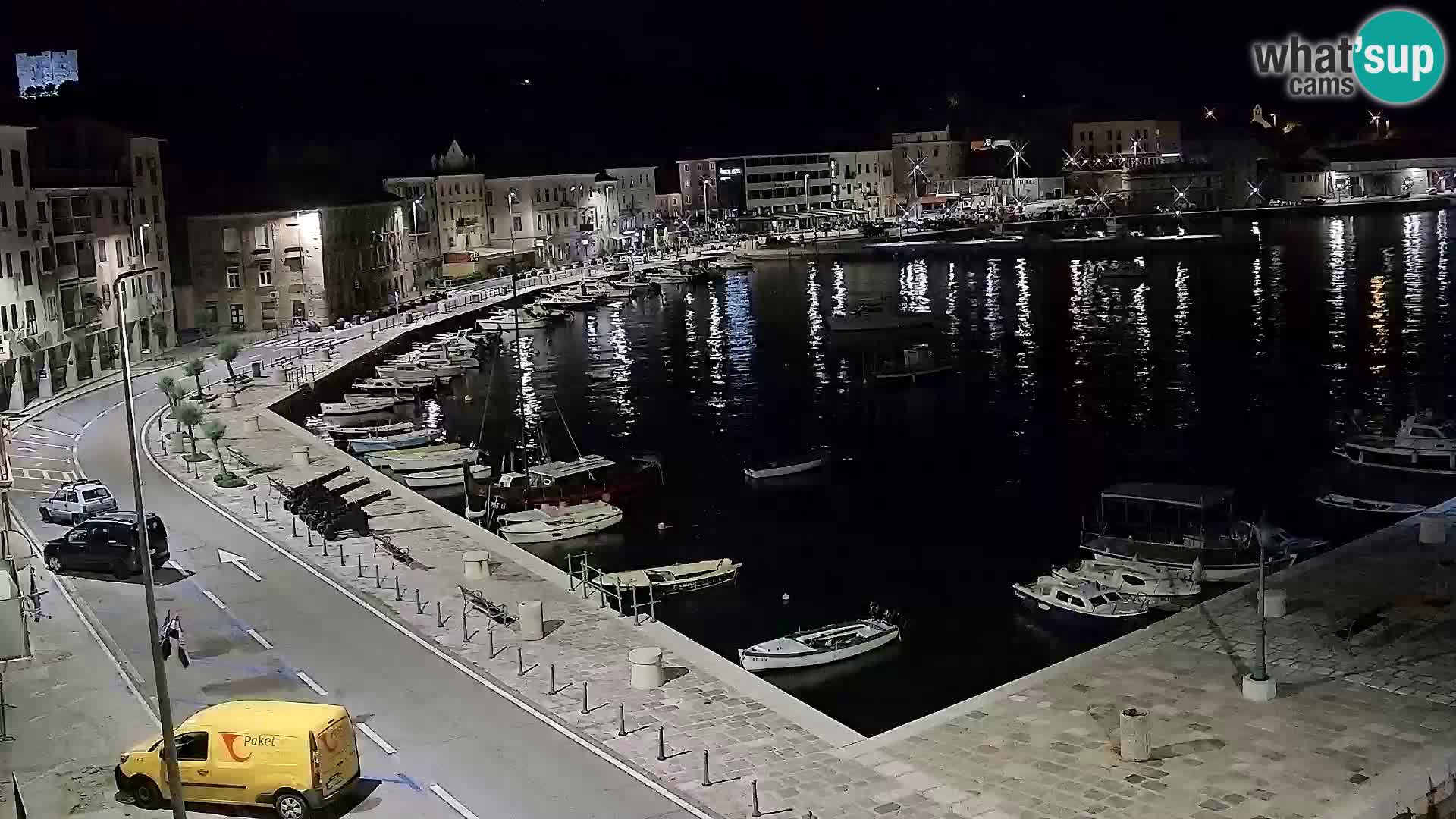 Livecam Senj – Vue panoramique de Senj riva