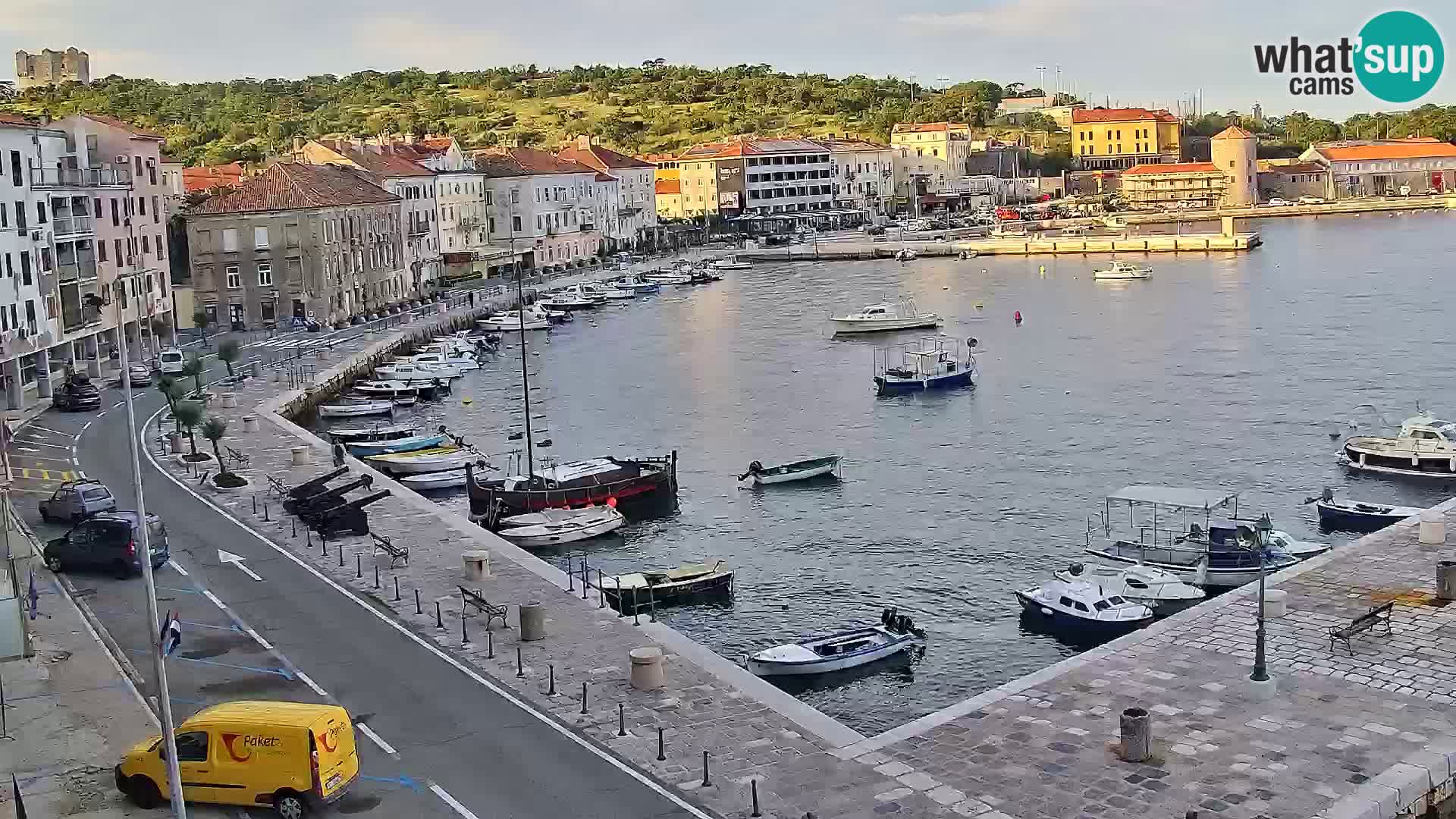 Livecam Senj – Vue panoramique de Senj riva