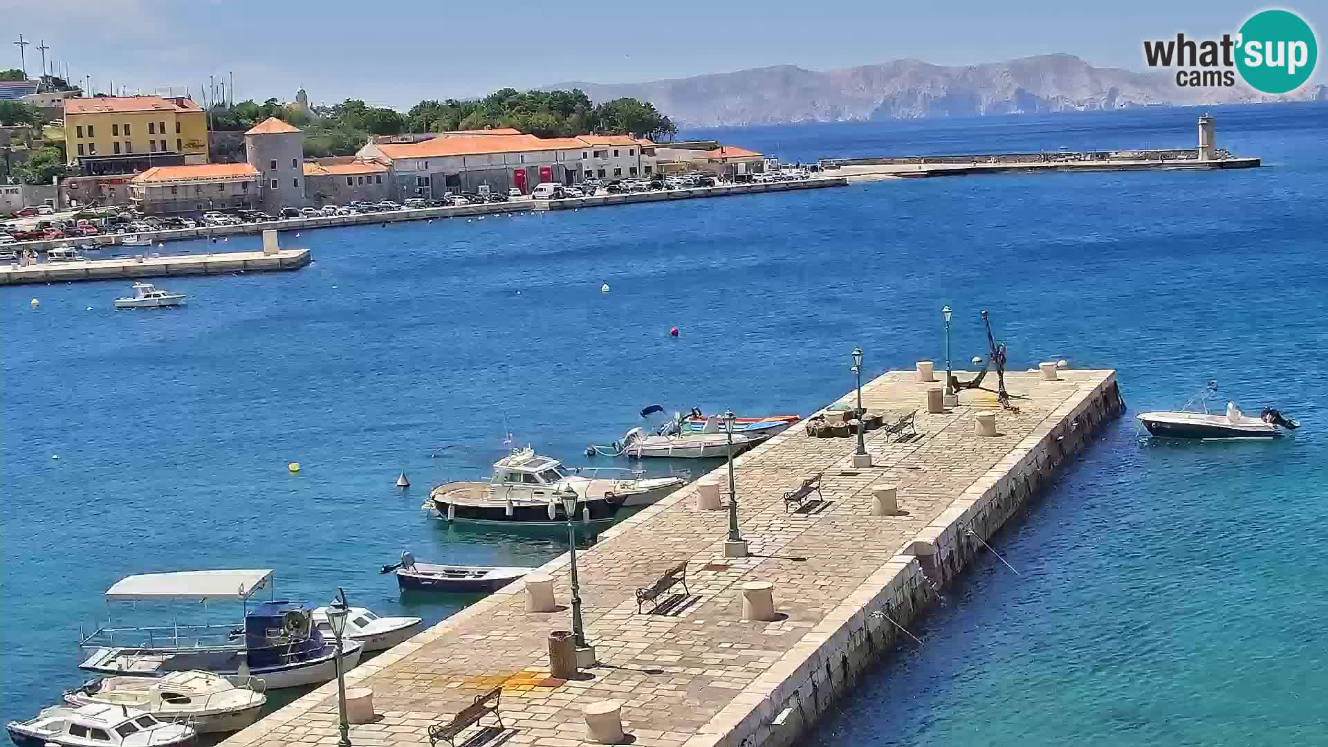 Kamera u živo Senj – Panoramski pogled na senjsku rivu