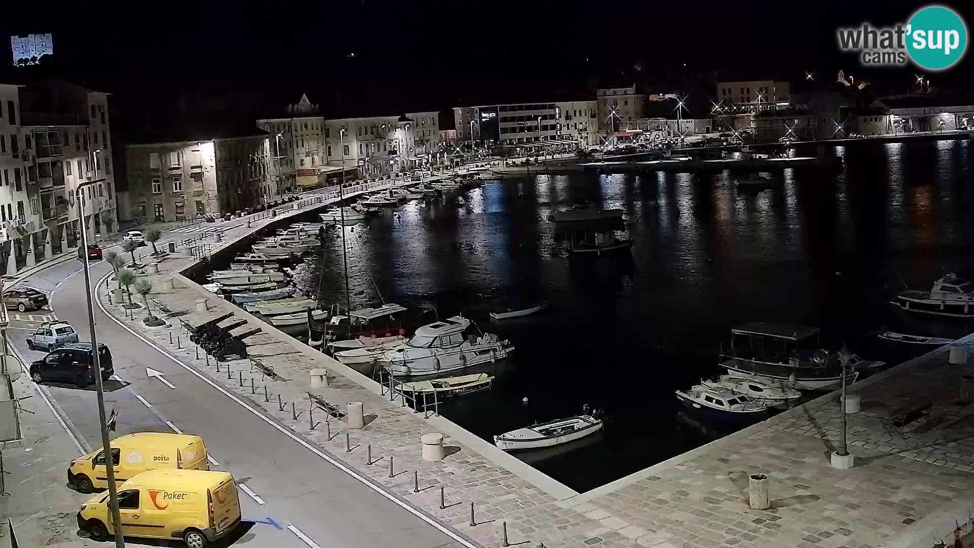 Webcam Senj – Panoramablick auf die Riva Senj