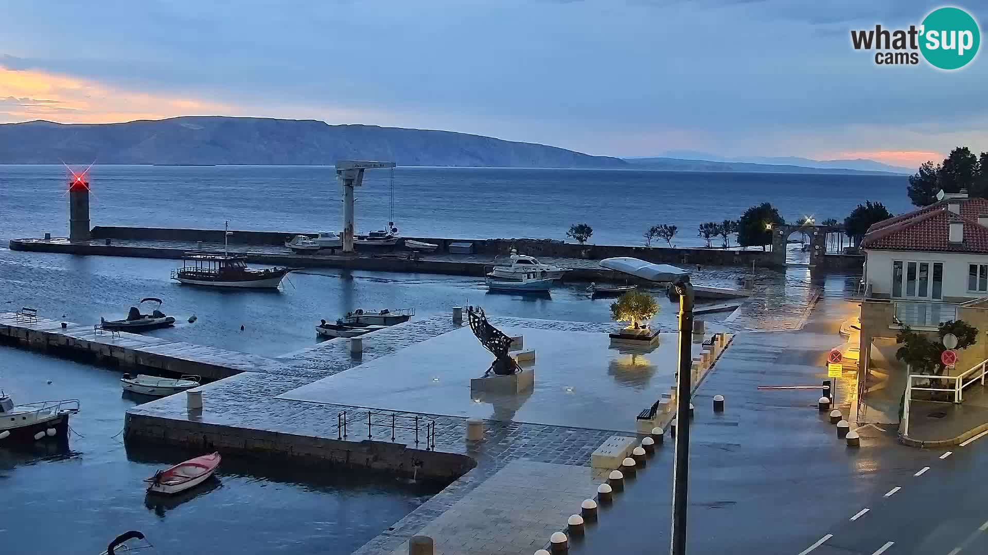 Webcam Segna – Panorama dell’lungomare di Senj