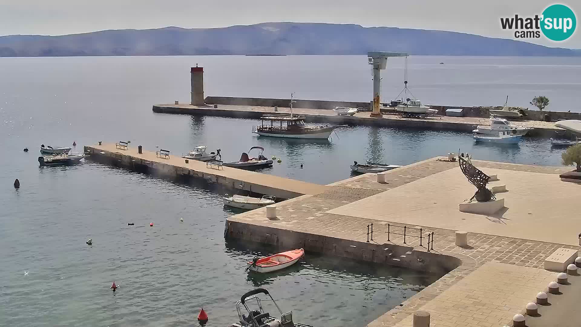 Senj camera en vivo – Vista panorámica de Senj riva