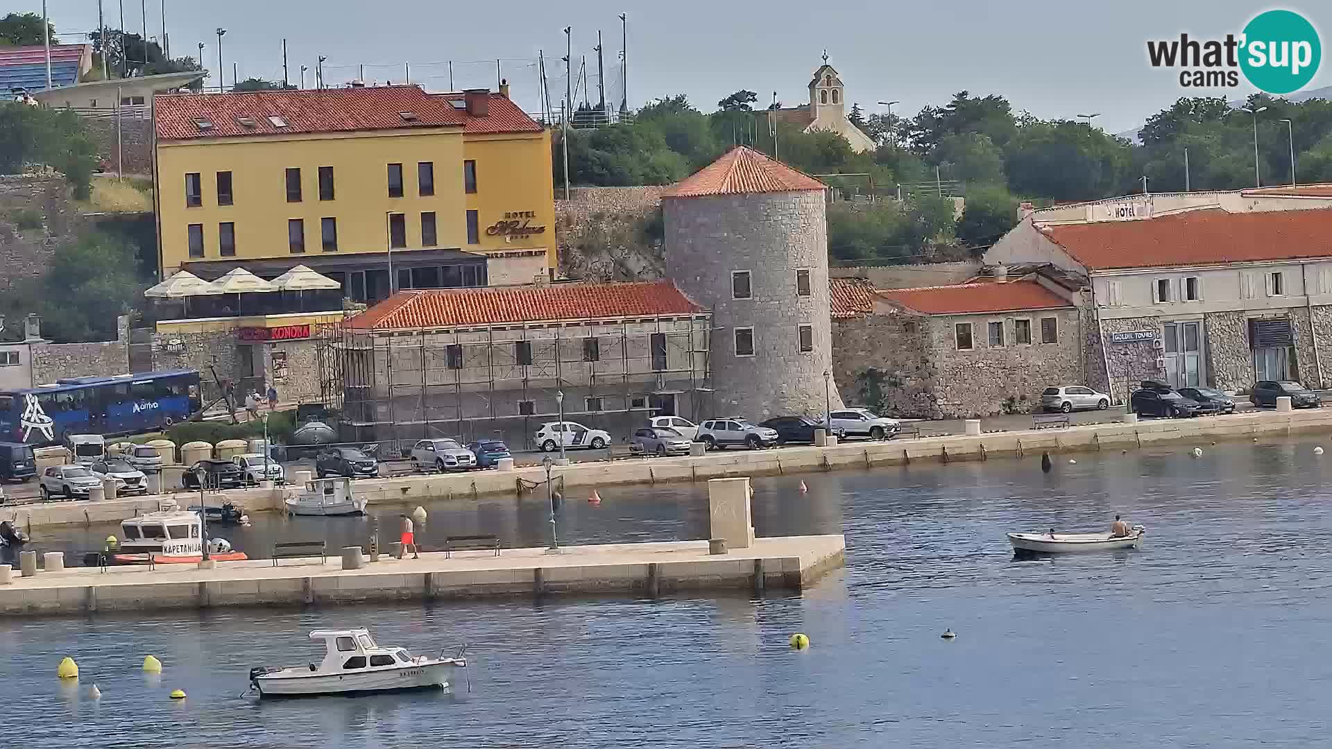 Livecam Senj – Vue panoramique de Senj riva