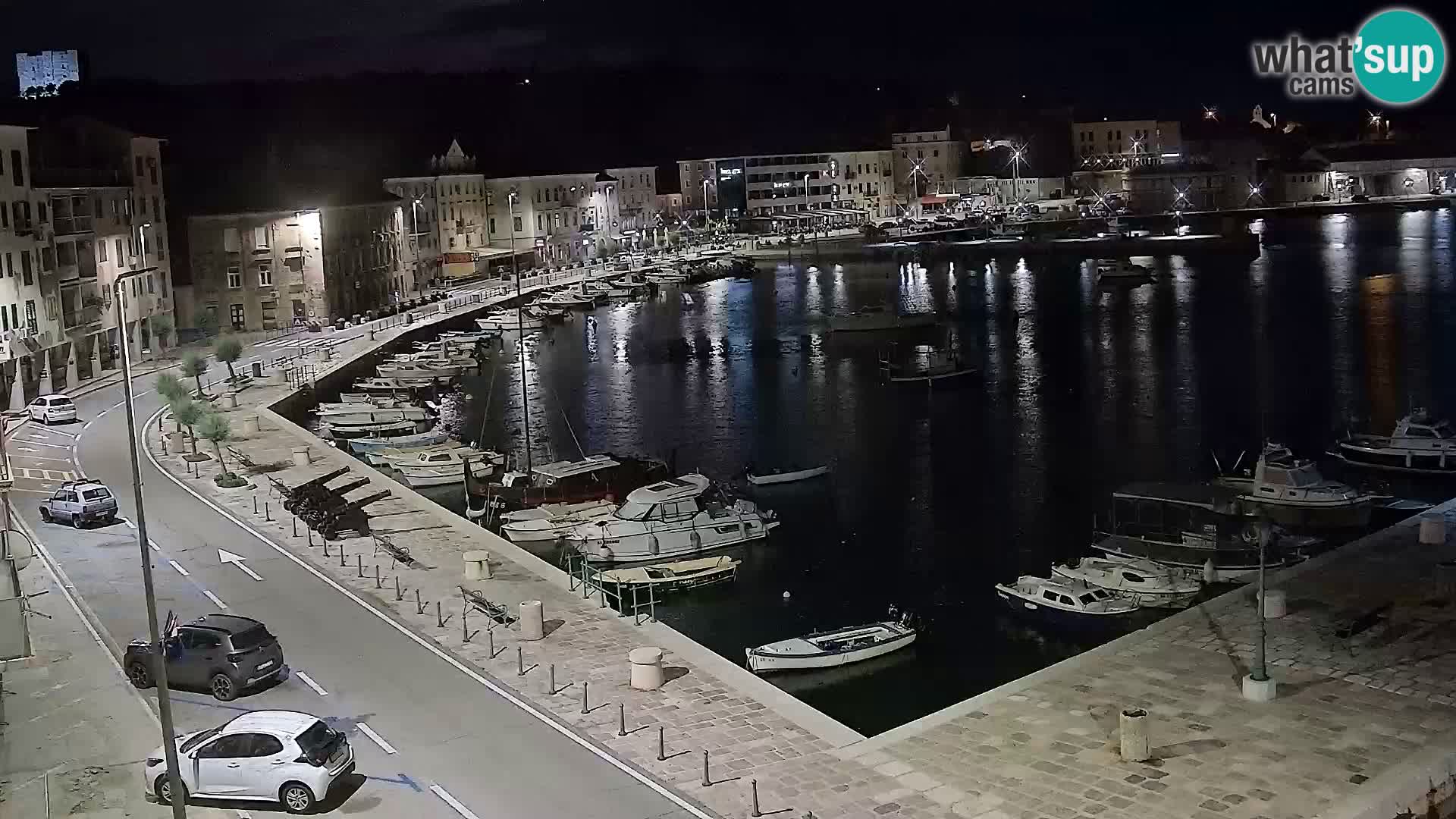 Livecam Senj – Vue panoramique de Senj riva