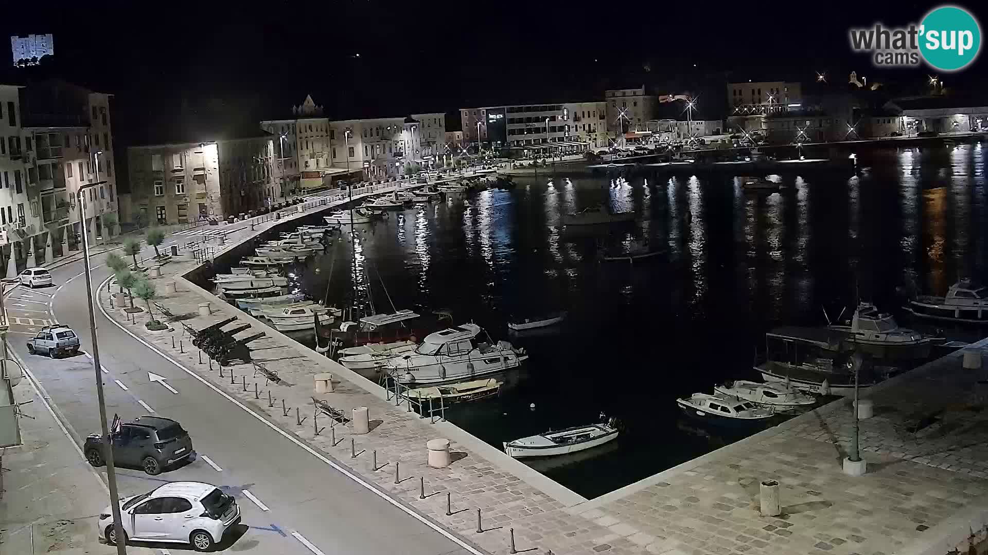 Livecam Senj – Vue panoramique de Senj riva