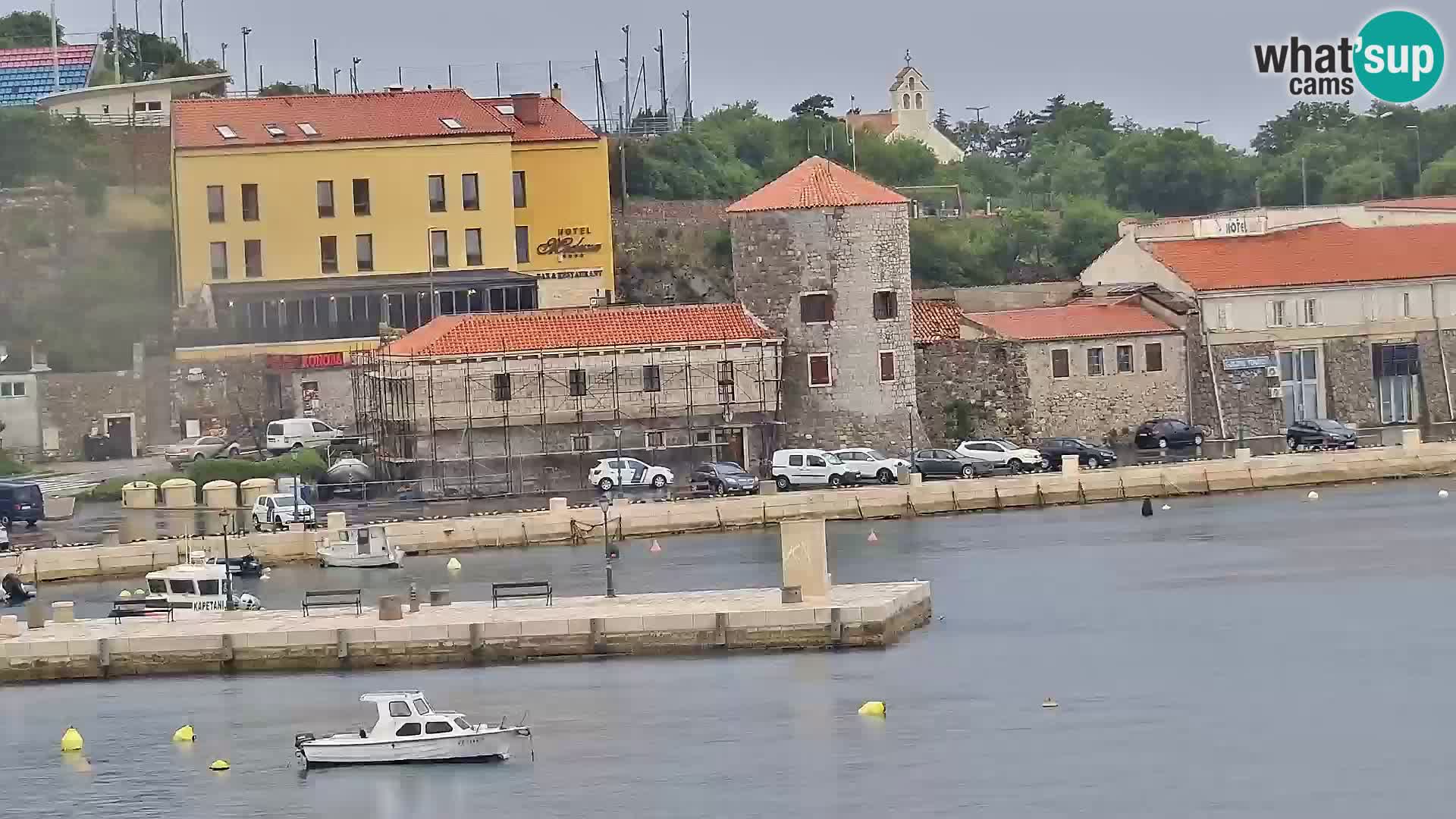 Webcam Senj – Panoramablick auf die Riva Senj
