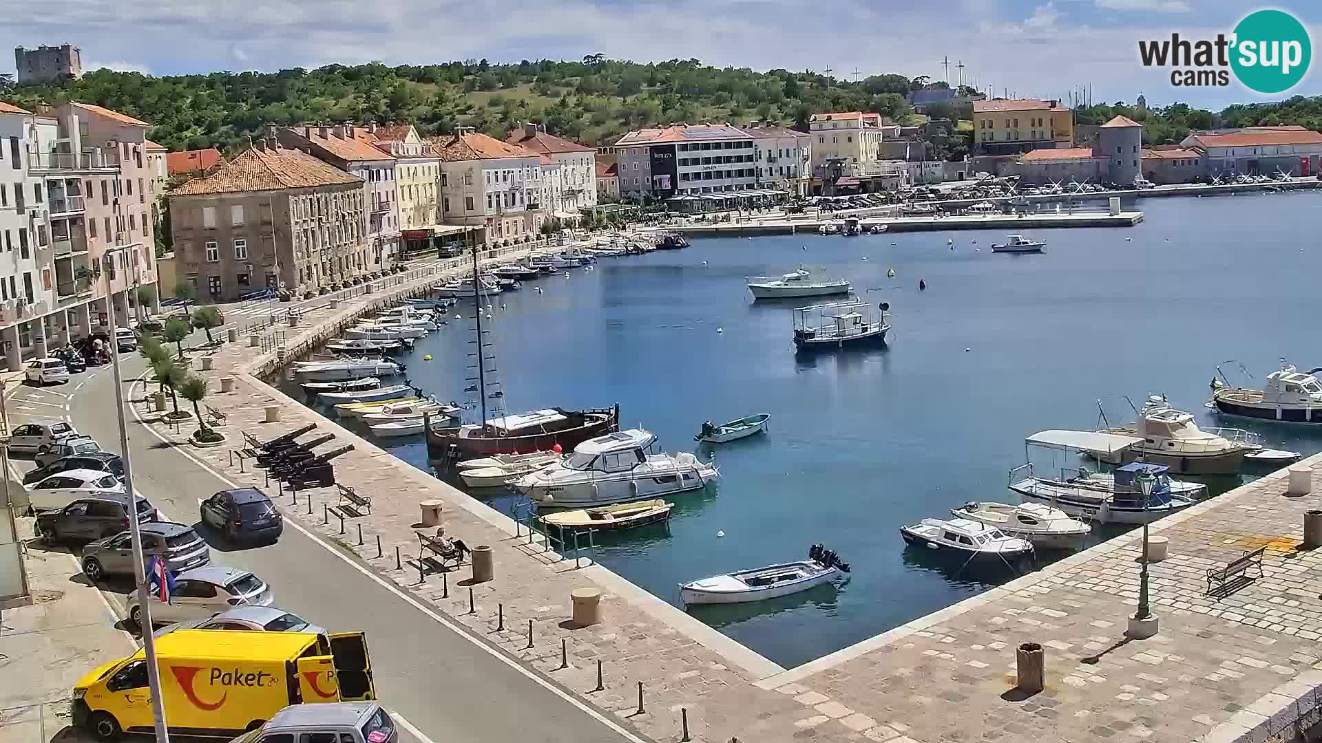 Webcam Senj – Panoramablick auf die Riva Senj