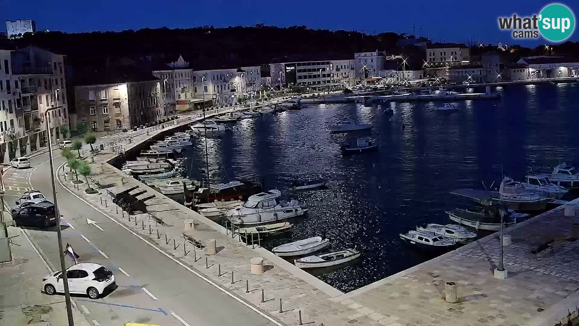 Livecam Senj – Vue panoramique de Senj riva