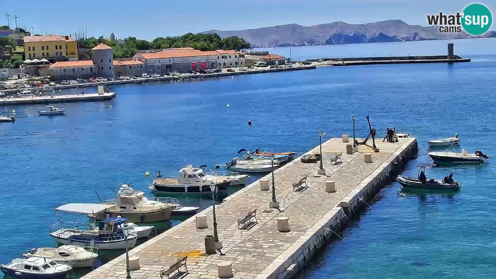 Kamera u živo Senj – Panoramski pogled na senjsku rivu