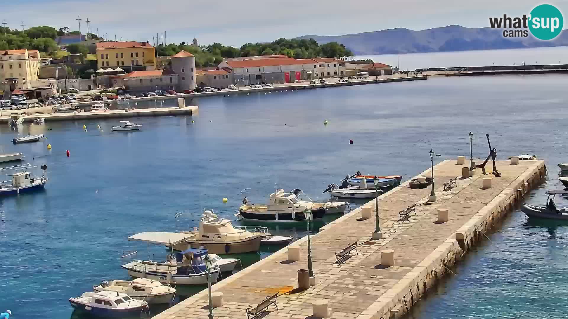 Kamera u živo Senj – Panoramski pogled na senjsku rivu