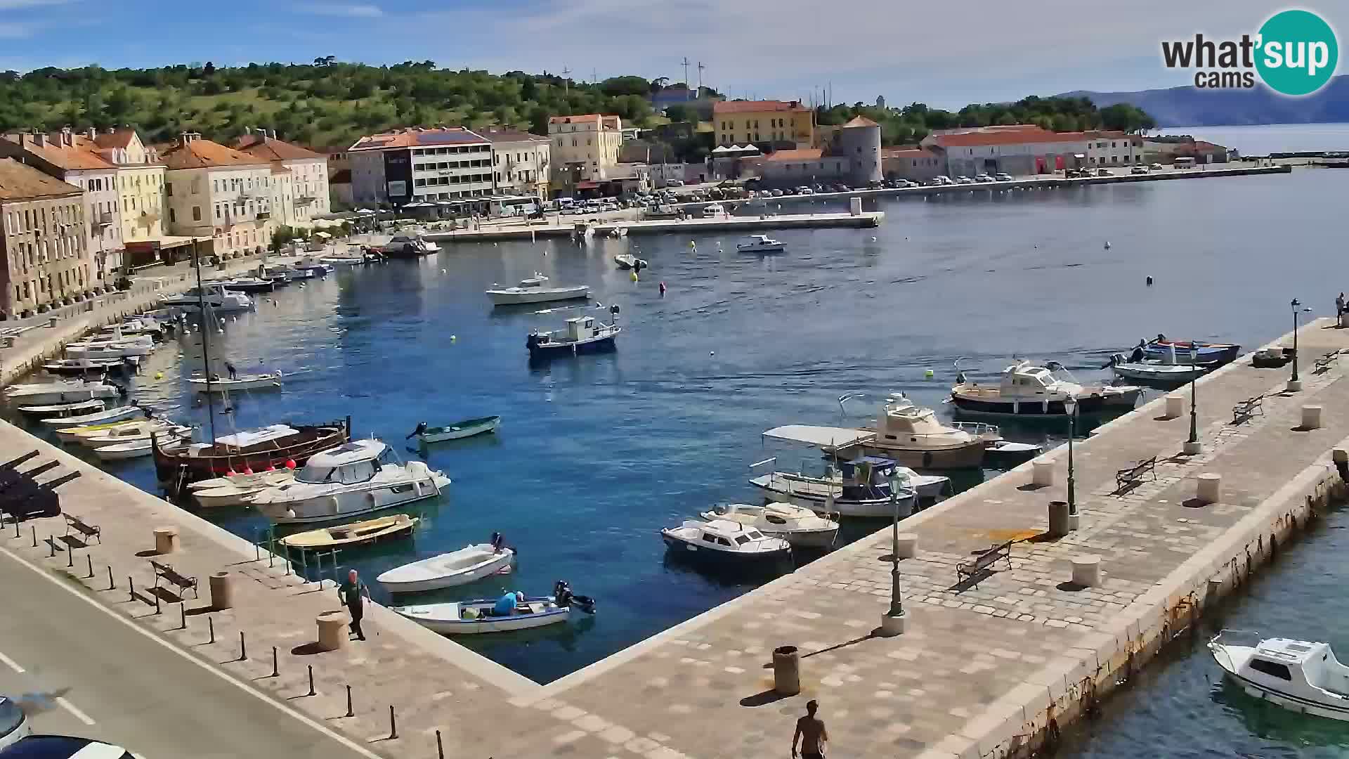 Kamera u živo Senj – Panoramski pogled na senjsku rivu