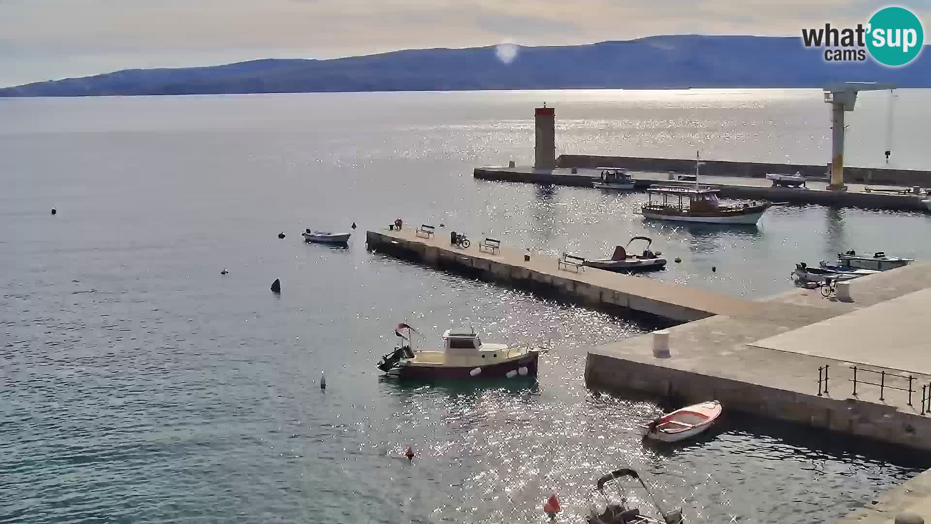 Kamera u živo Senj – Panoramski pogled na senjsku rivu