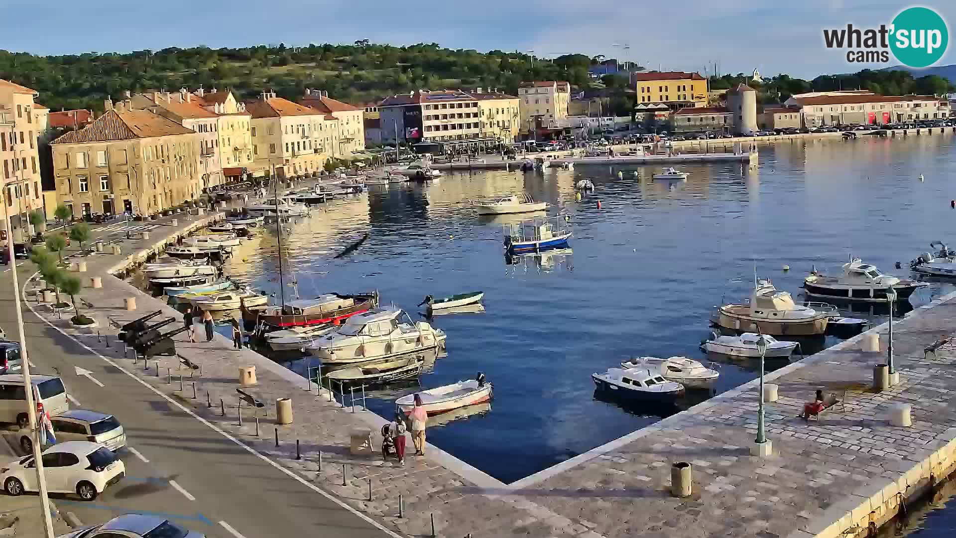 Webcam Senj – Panoramablick auf die Riva Senj