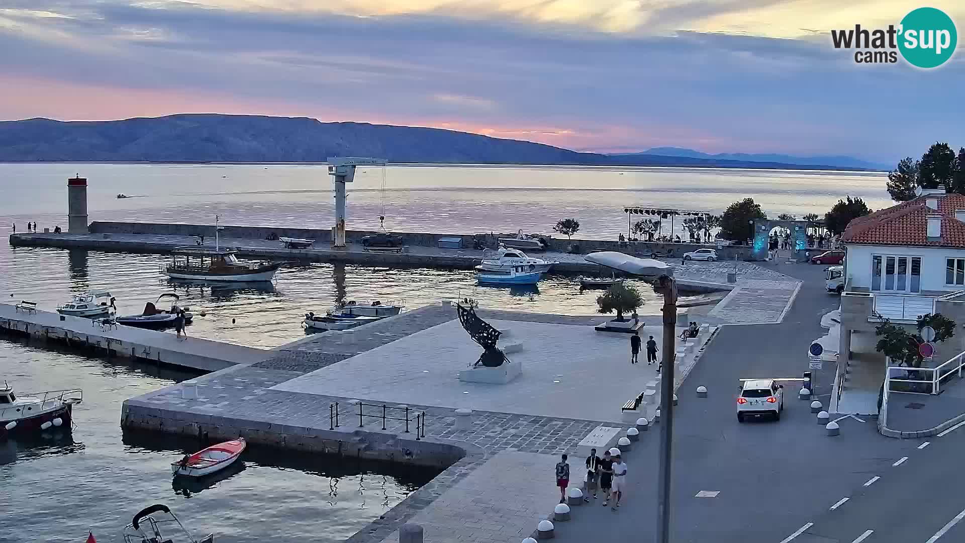 Senj camera en vivo – Vista panorámica de Senj riva