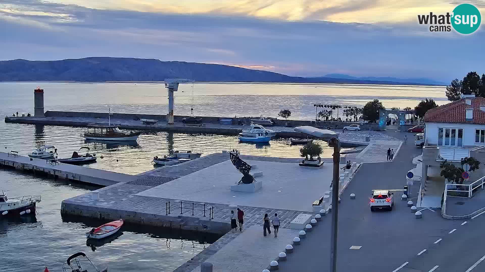 Kamera u živo Senj – Panoramski pogled na senjsku rivu