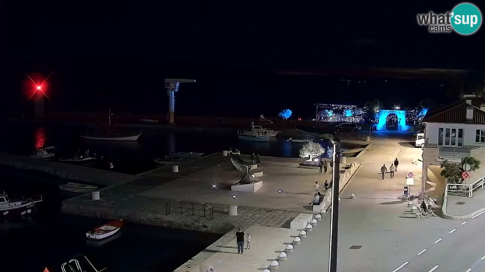 Senj camera en vivo – Vista panorámica de Senj riva