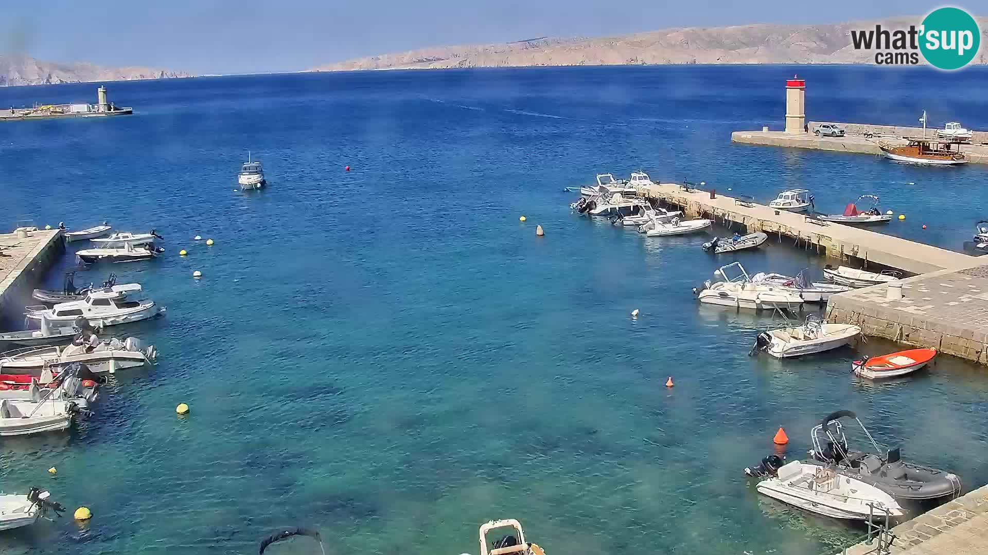 Webcam Senj – Panoramablick auf die Riva Senj