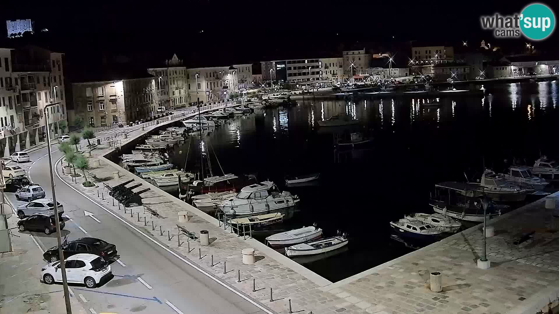 Livecam Senj – Vue panoramique de Senj riva