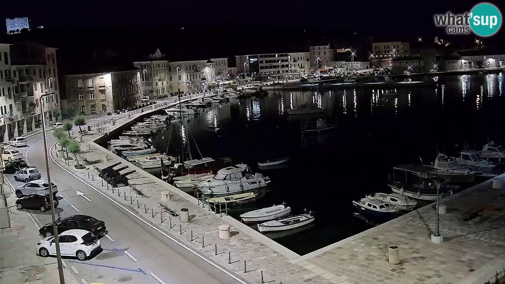 Livecam Senj – Vue panoramique de Senj riva
