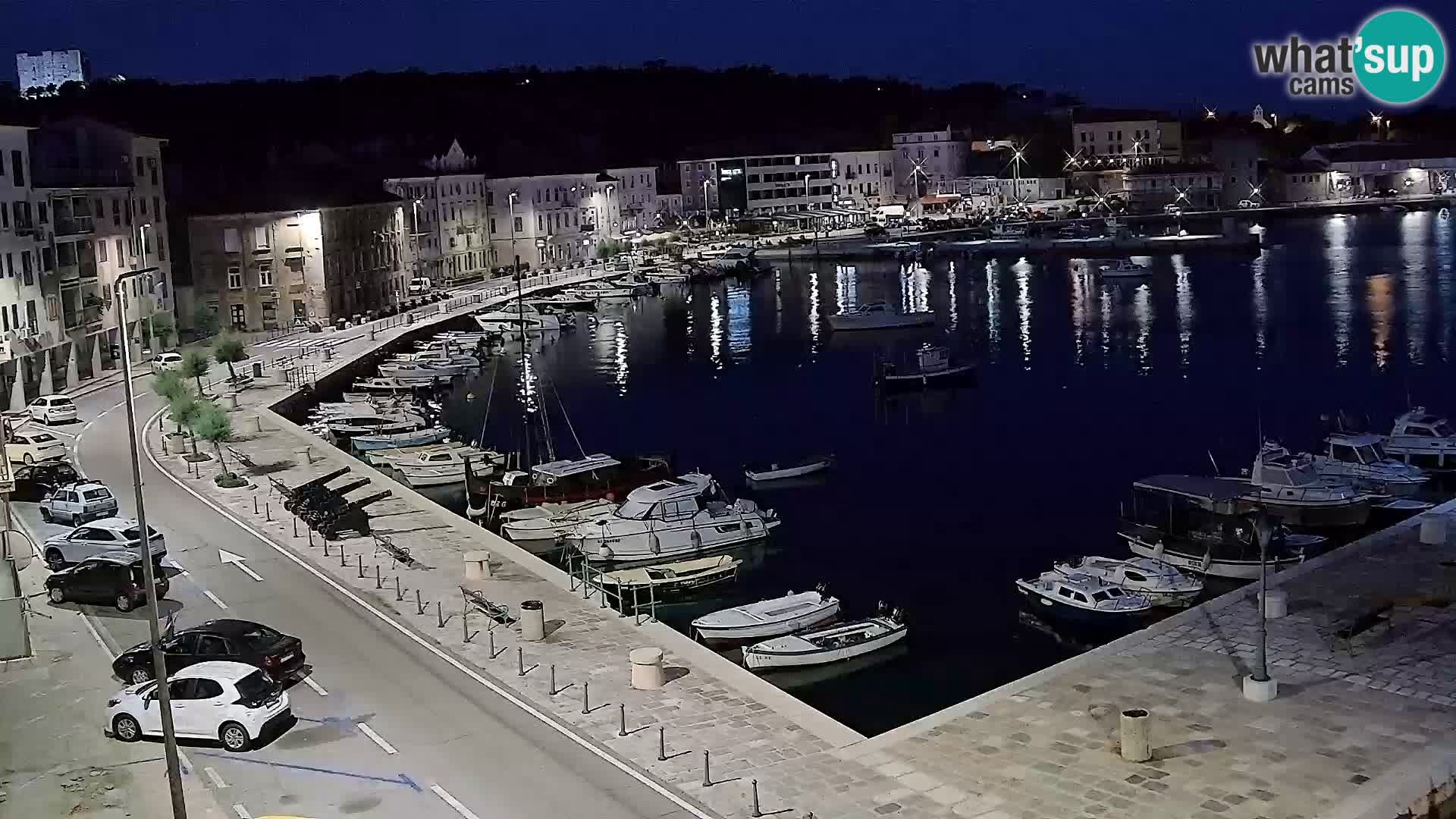 Livecam Senj – Vue panoramique de Senj riva
