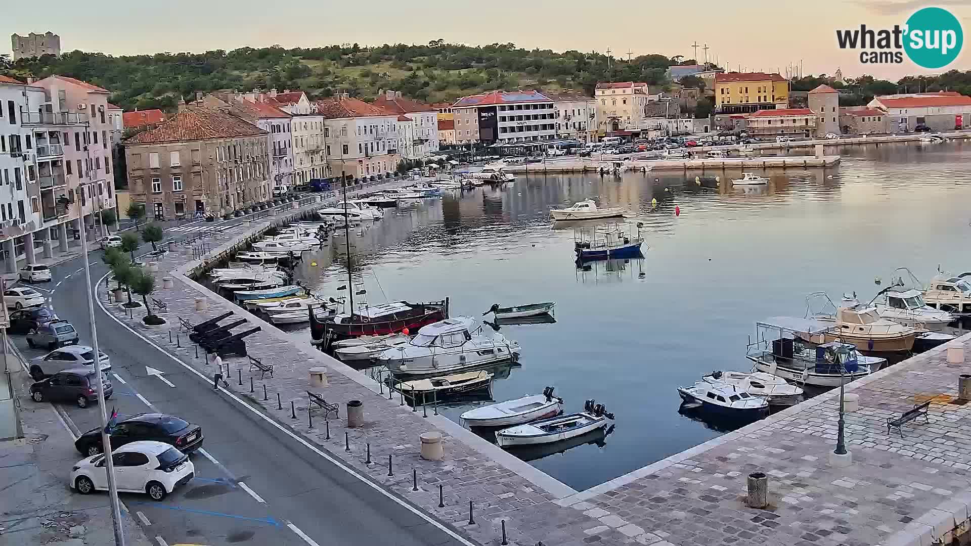 Webcam Senj – Panoramablick auf die Riva Senj