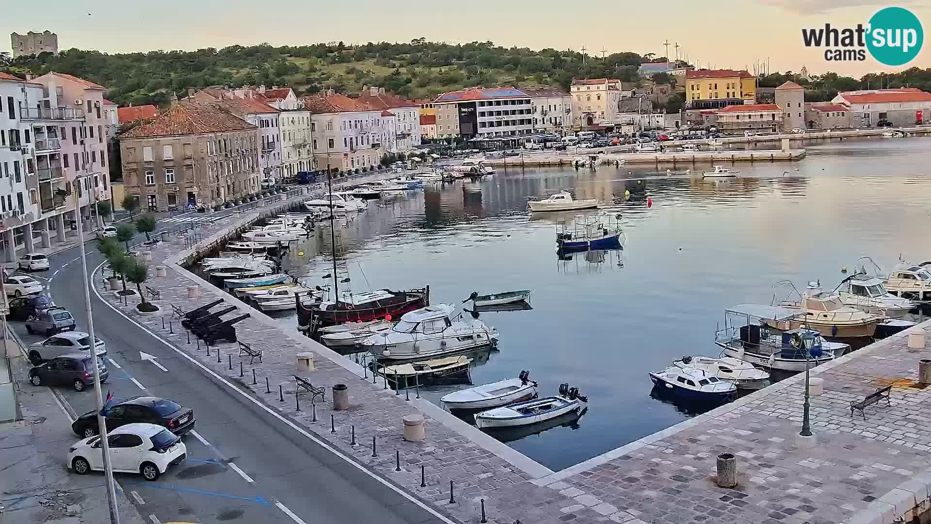 Kamera u živo Senj – Panoramski pogled na senjsku rivu