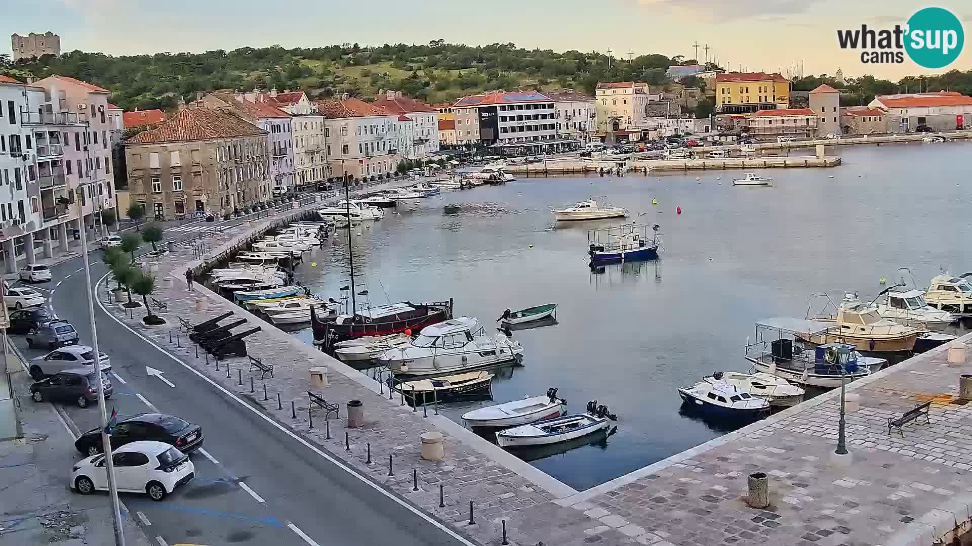Webcam Senj – Panoramablick auf die Riva Senj