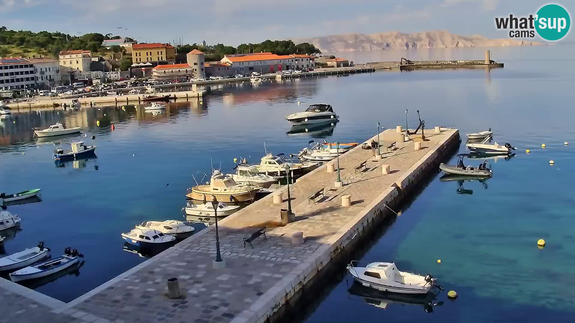 Senj camera en vivo – Vista panorámica de Senj riva