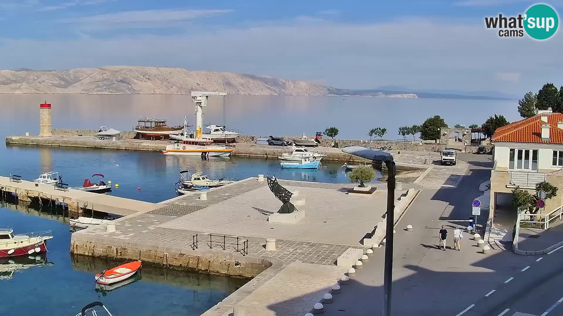 Kamera u živo Senj – Panoramski pogled na senjsku rivu