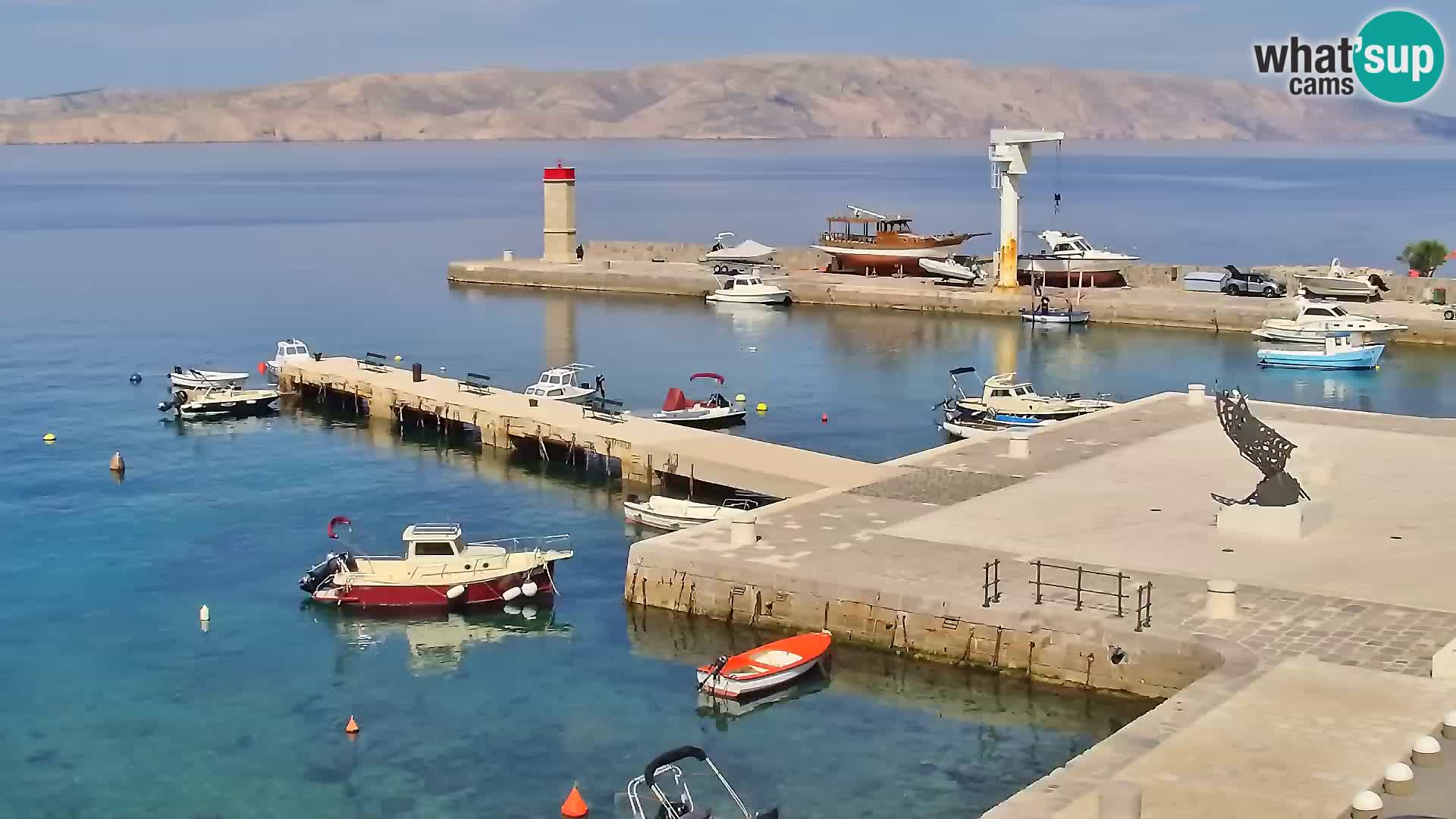 Kamera u živo Senj – Panoramski pogled na senjsku rivu