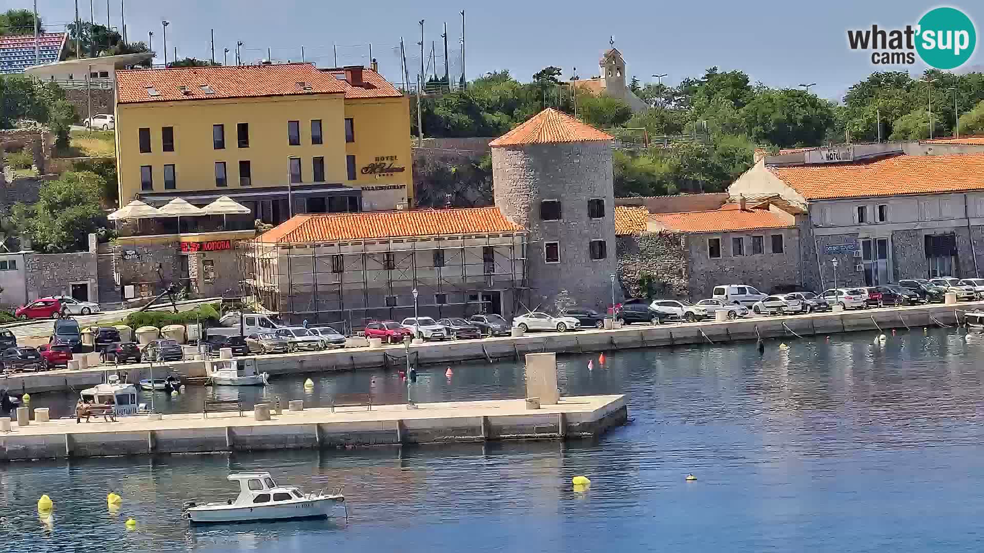 Kamera u živo Senj – Panoramski pogled na senjsku rivu