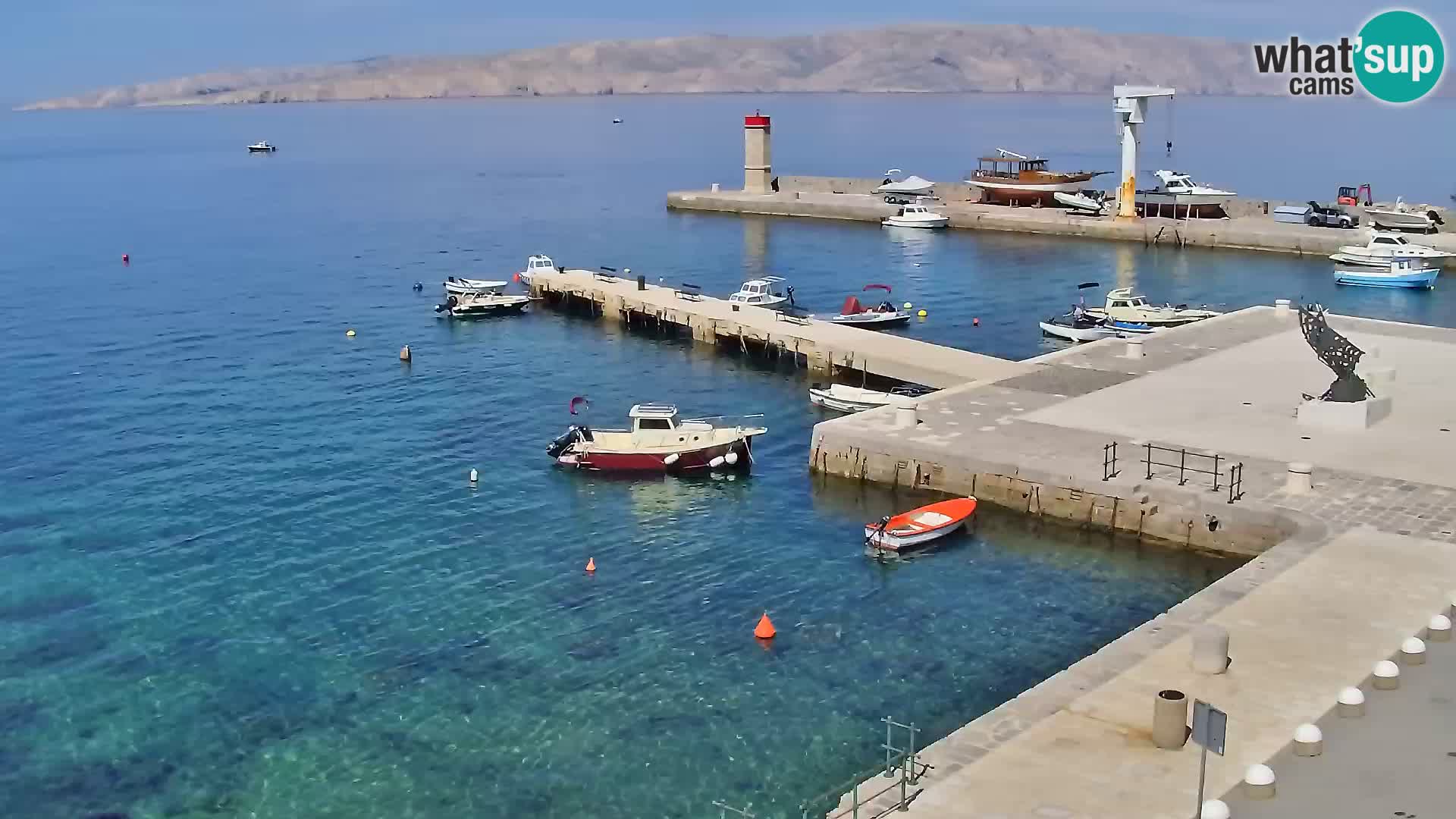Kamera u živo Senj – Panoramski pogled na senjsku rivu