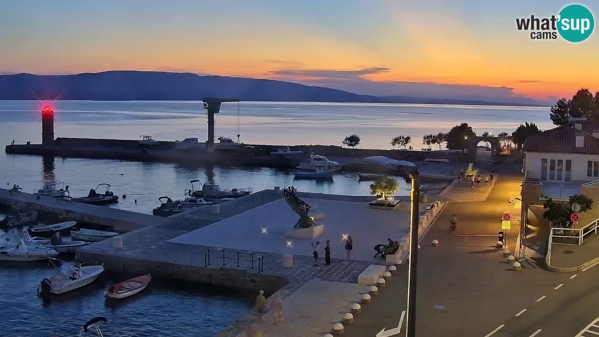 Senj Spletna kamera – pogled na obalo Senja