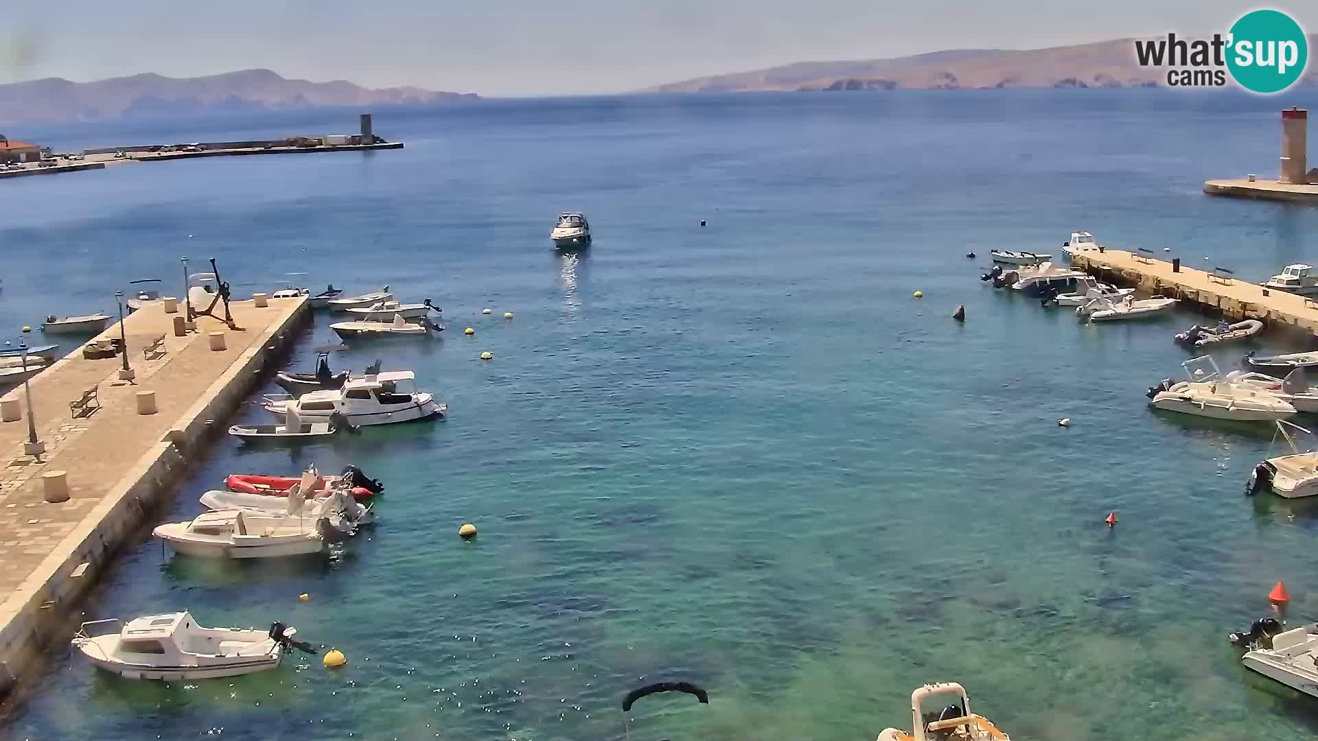 Webcam Senj – Panoramablick auf die Riva Senj