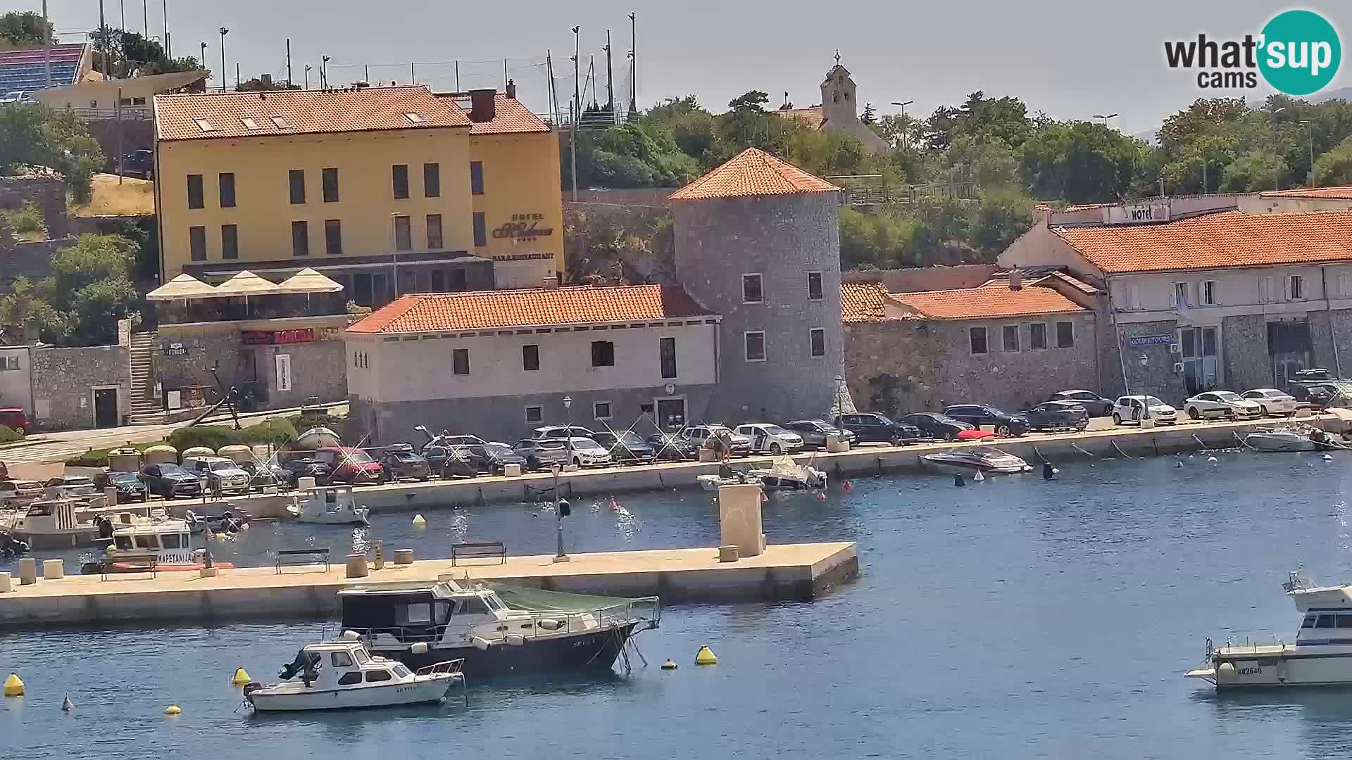 Webcam Senj – Panoramablick auf die Riva Senj