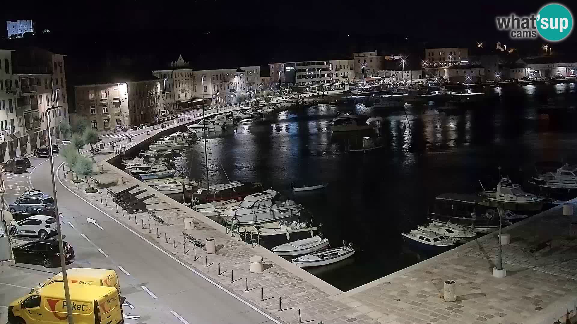 Kamera u živo Senj – Panoramski pogled na senjsku rivu