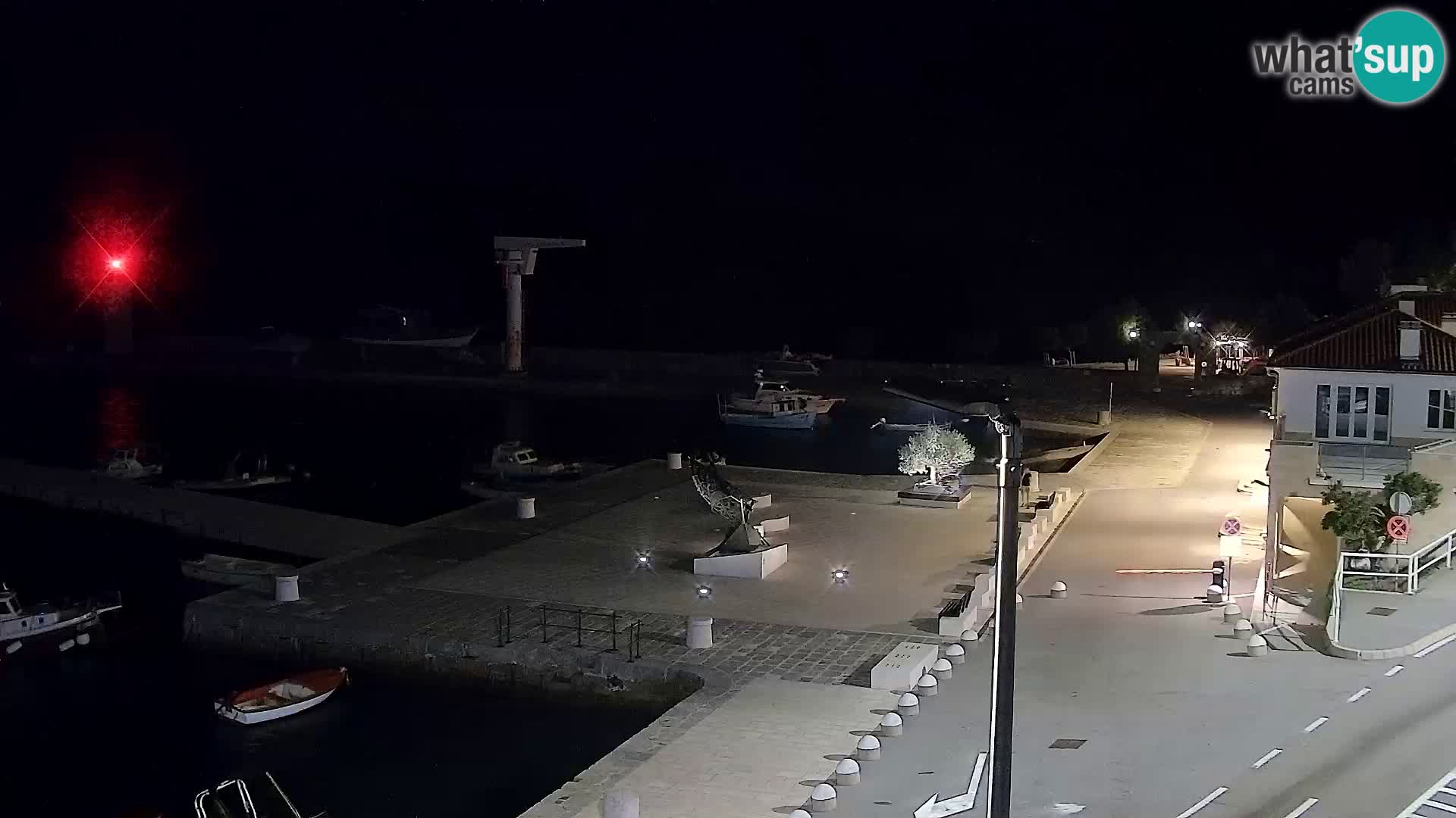 Livecam Senj – Vue panoramique de Senj riva