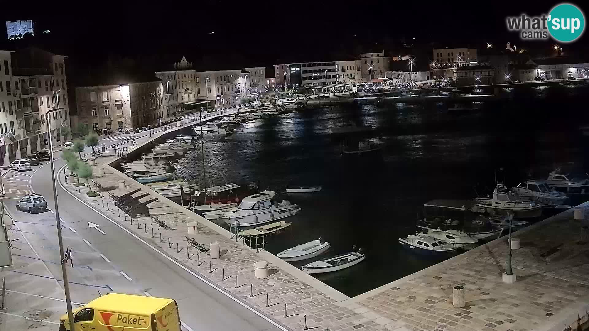 Livecam Senj – Vue panoramique de Senj riva