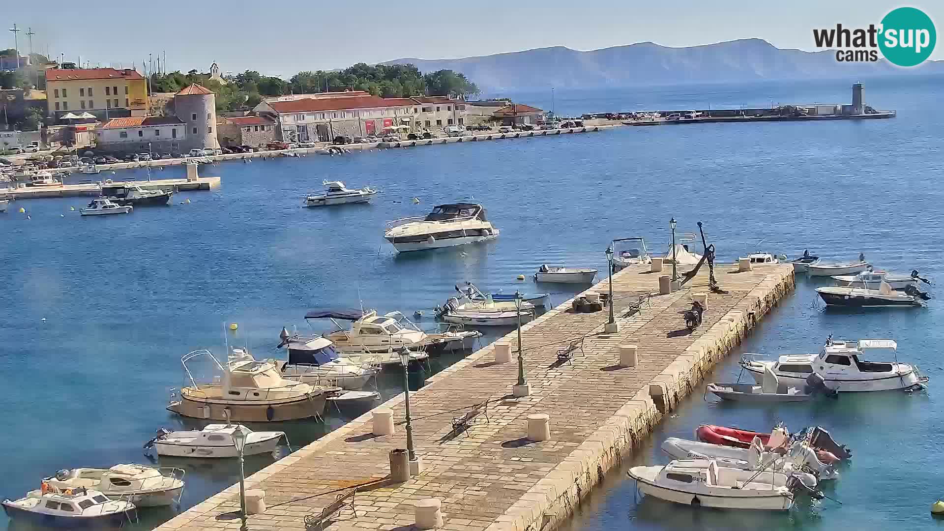 Senj camera en vivo – Vista panorámica de Senj riva