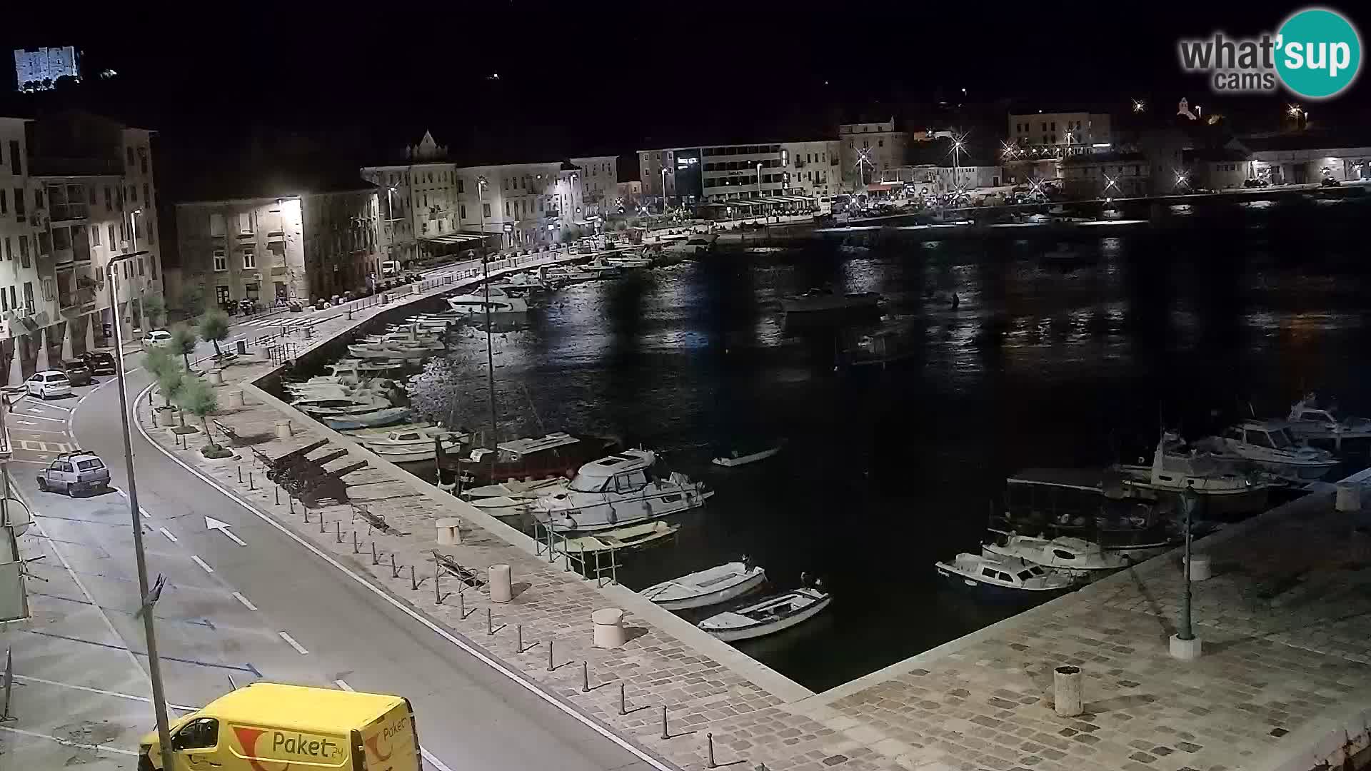 Kamera u živo Senj – Panoramski pogled na senjsku rivu