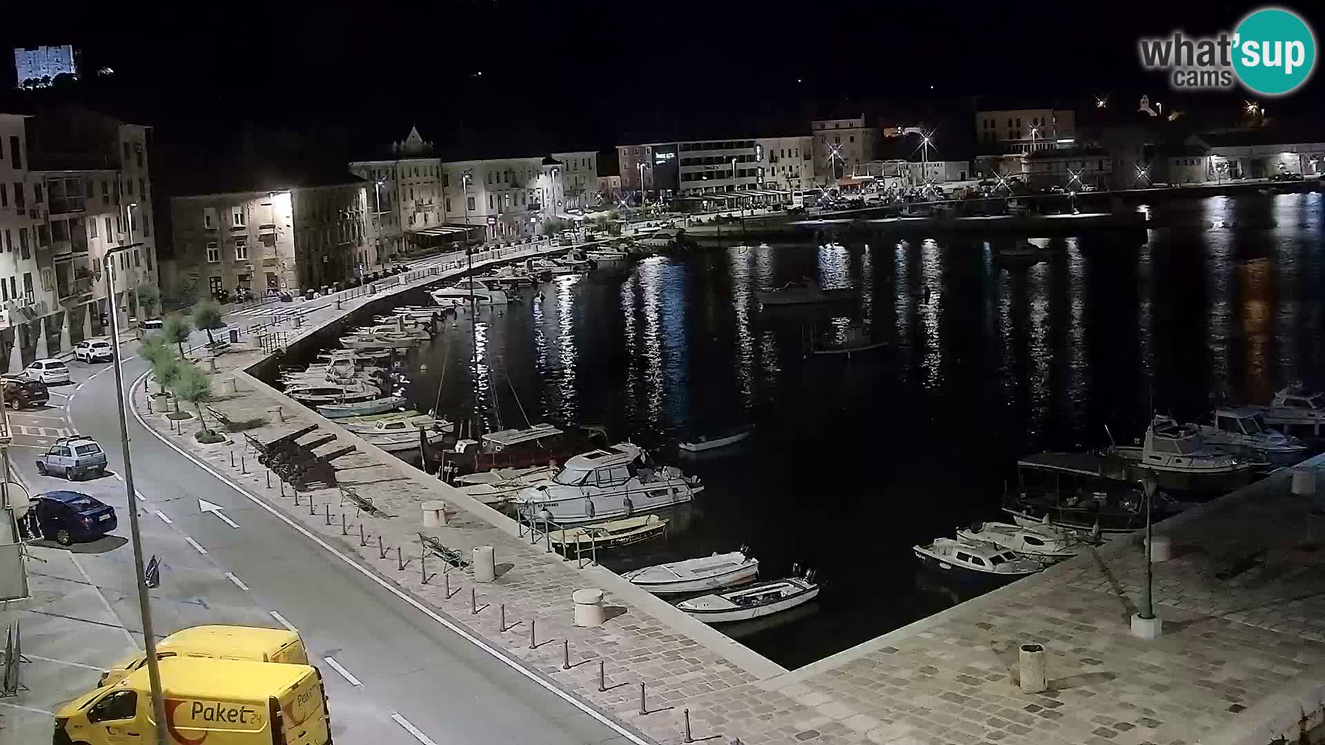 Livecam Senj – Vue panoramique de Senj riva