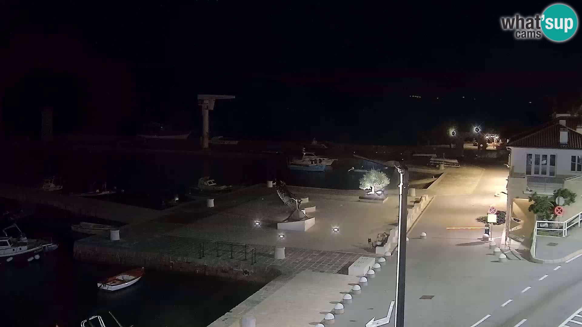 Webcam Senj – Panoramablick auf die Riva Senj
