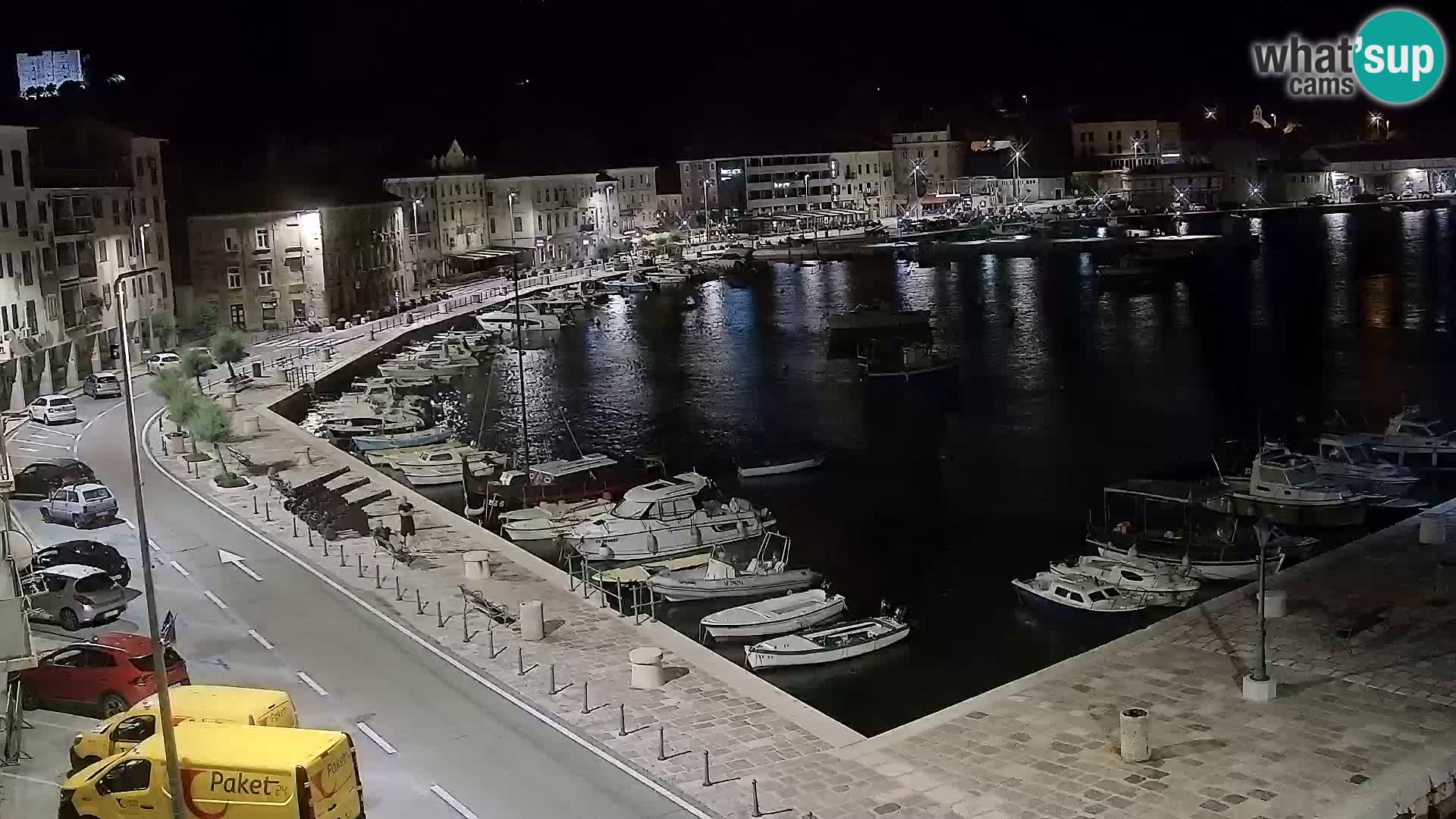 Livecam Senj – Vue panoramique de Senj riva