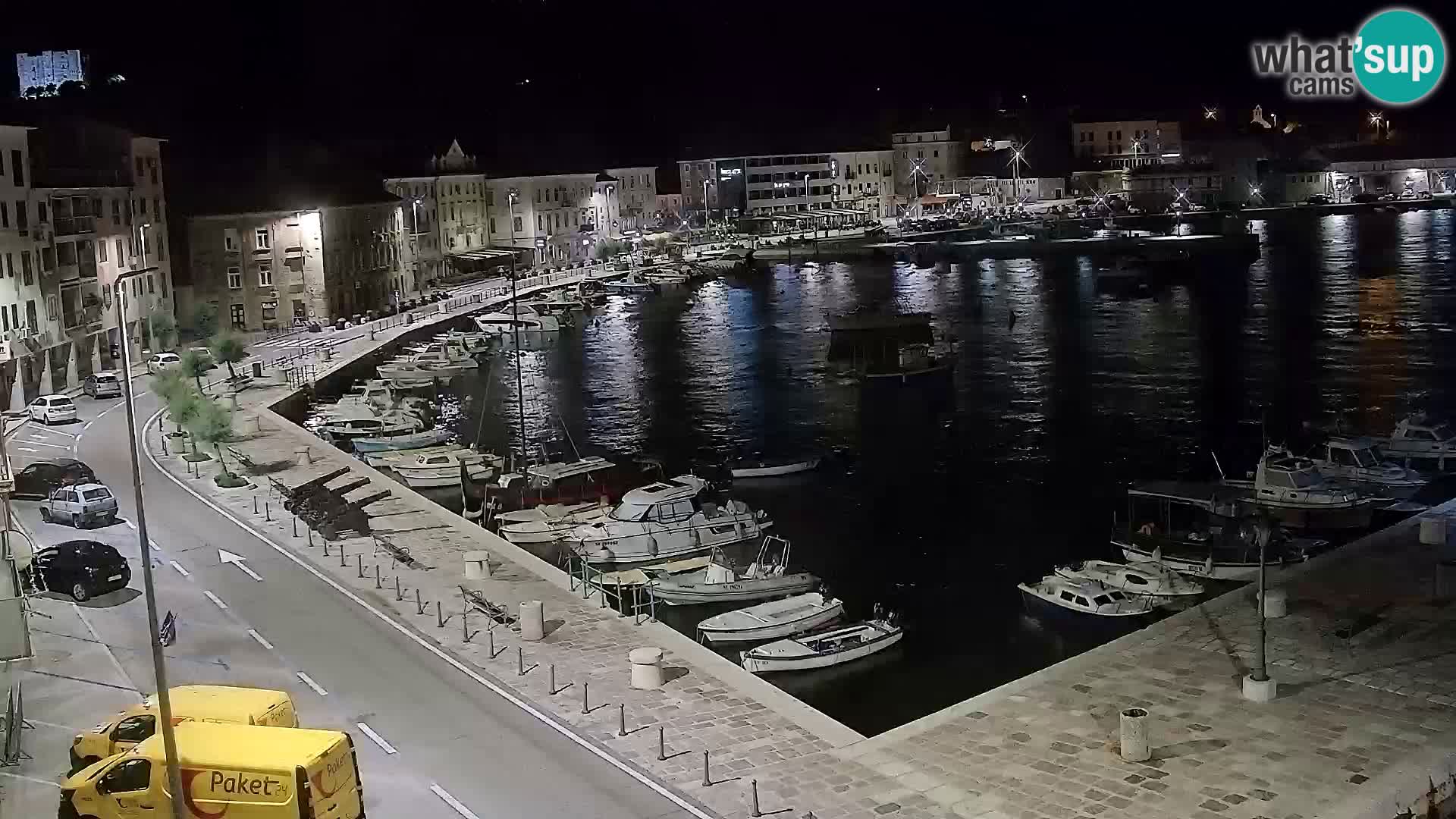 Webcam Senj – Panoramablick auf die Riva Senj
