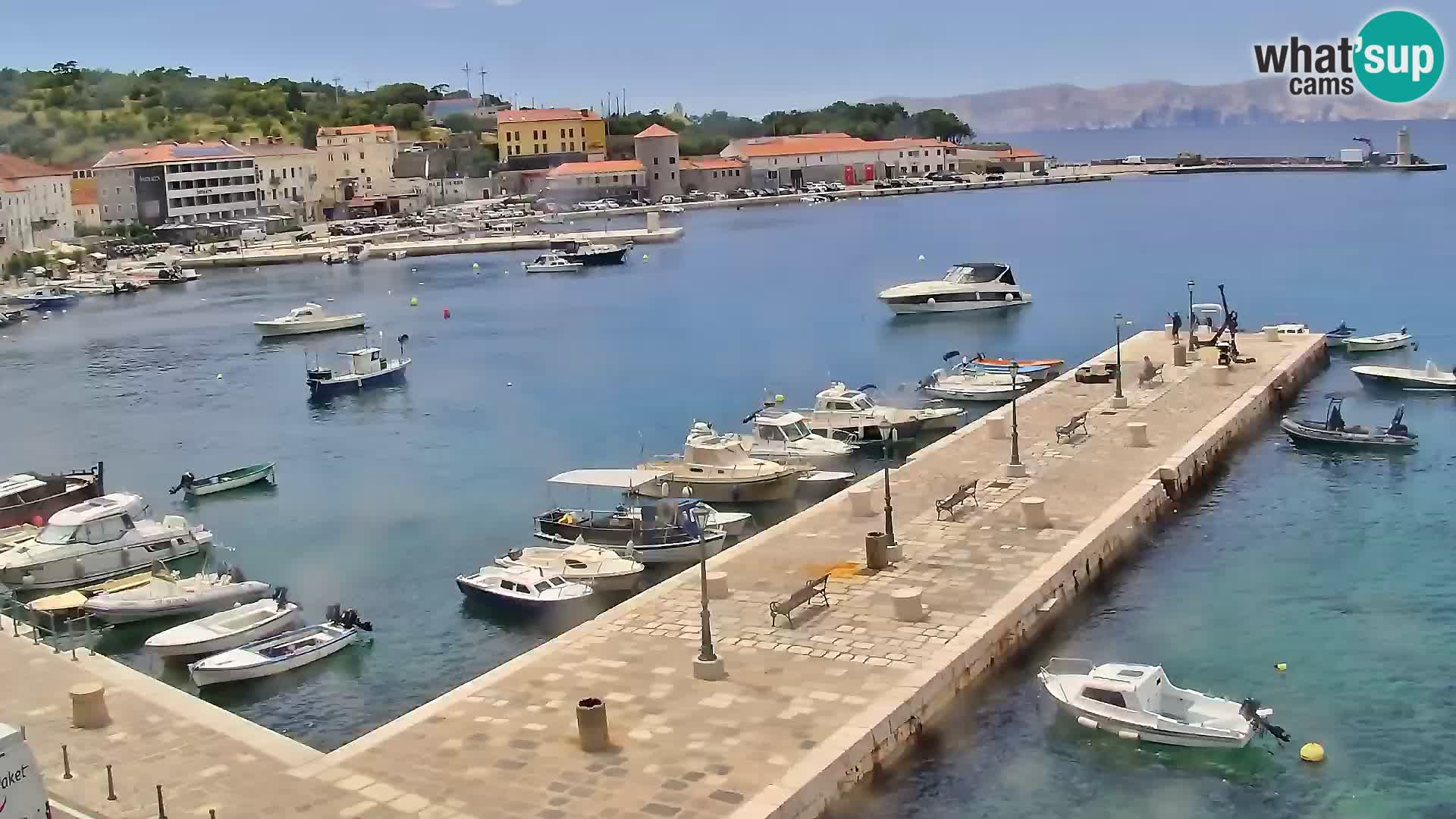 Senj camera en vivo – Vista panorámica de Senj riva