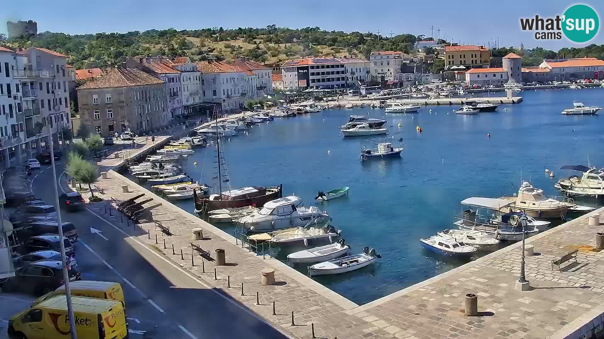 Kamera u živo Senj – Panoramski pogled na senjsku rivu
